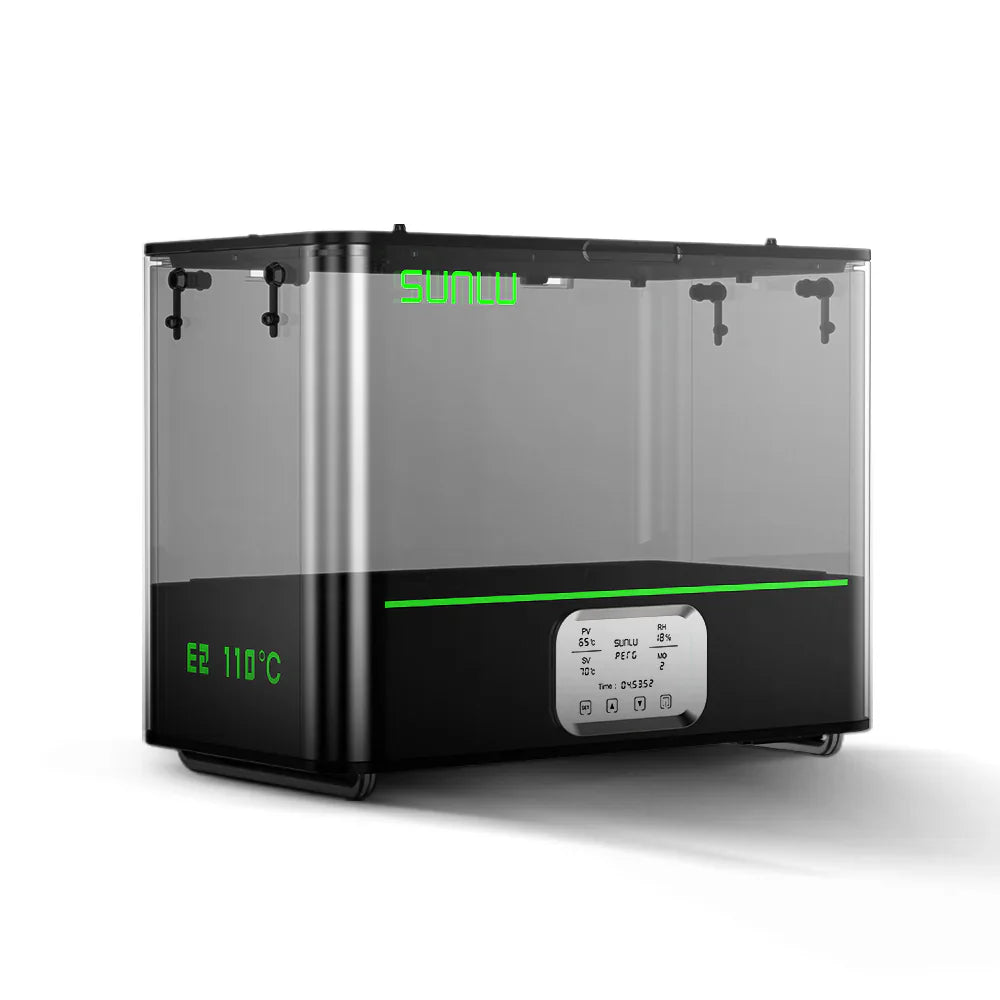 SUNLU FilaDryer E2, Professional Drying and Annealing, Up to 110℃/230°F, Born for Engineering 3D Printing Filaments