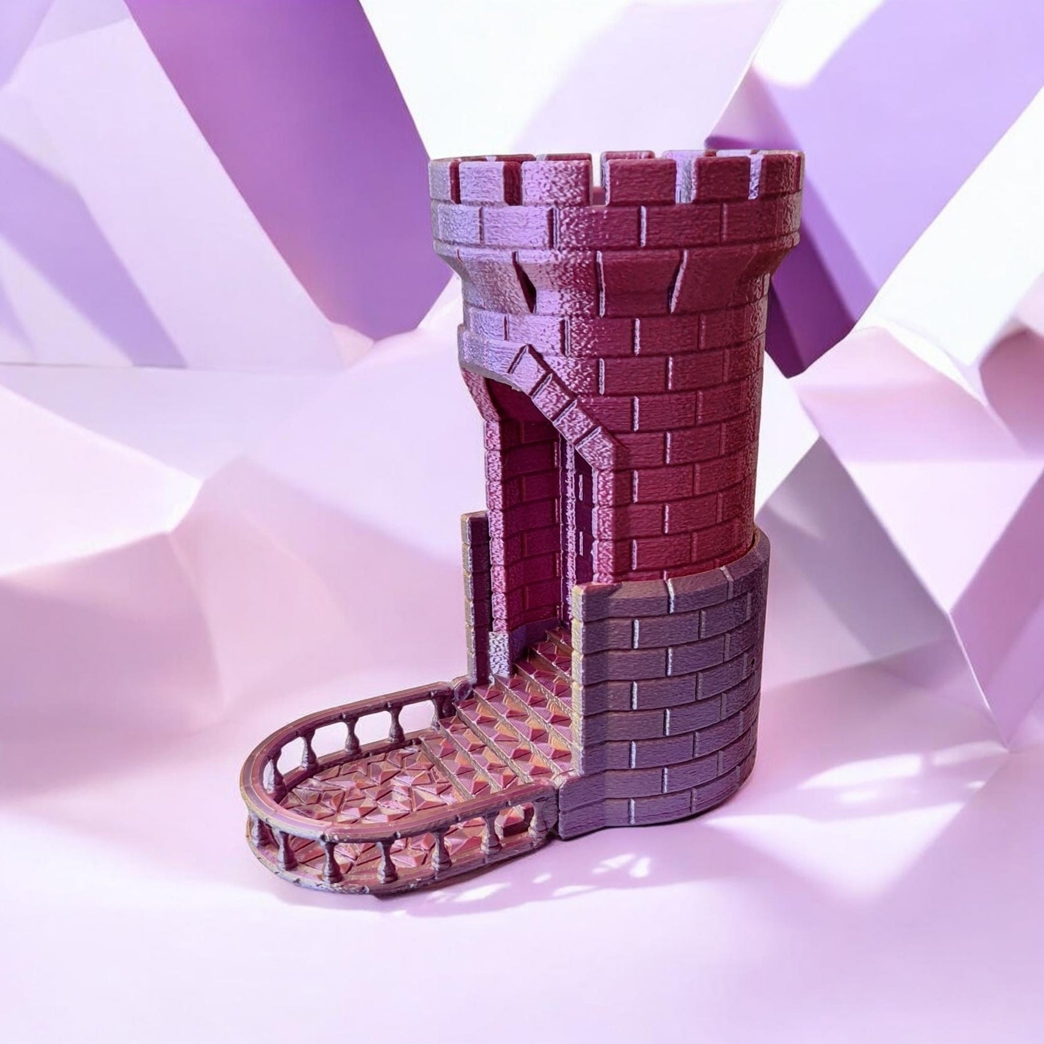 Automatic Reloading Castle Dice Tower
